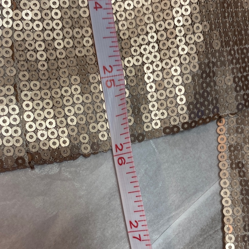 Forever Unique Shimmering Rose Gold Blazer Size M/L - Picture 9 of 9